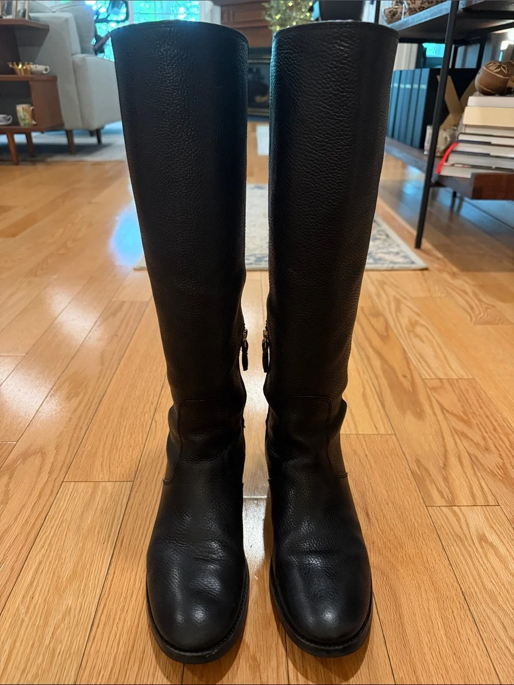 Tory Burch Selden Riding Boots - Black - Women’s Size 9